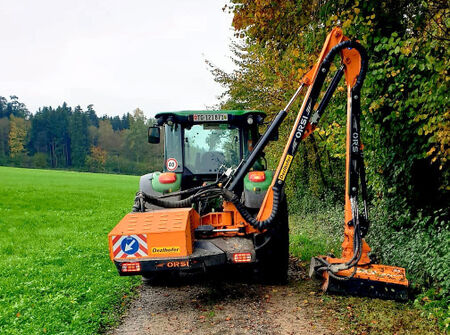 böschungsmulchen, waldstrassenunterhalt