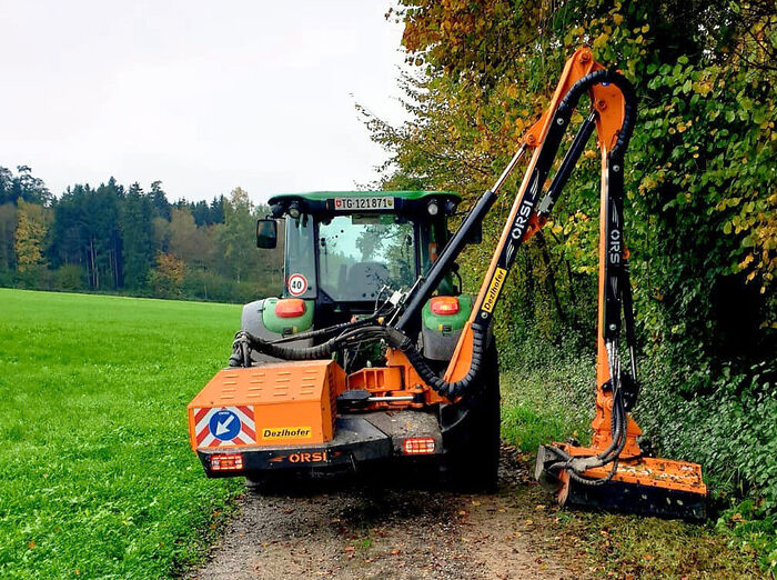 böschungsmulchen, waldstrassenunterhalt